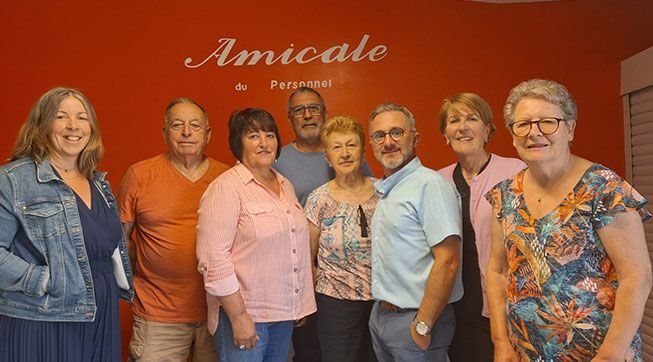 Les membres du bureau de l'amicale